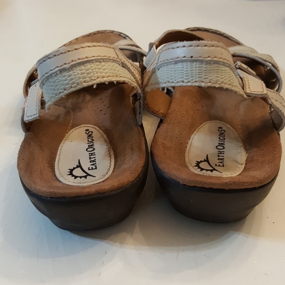 earth origins white sandals